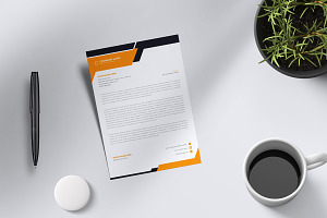 Letterhead Template, a Stationery Template by Limino™ Studio
