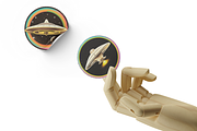 UFO Sticker, an Object Illustration by Digital Xpress (Thumbnail 3 of 3)