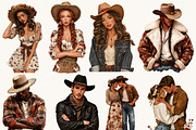 Modern Western Clipart Bundle, a Person Illustration by BusyDaydesign (Thumbnail 5 of 9)
