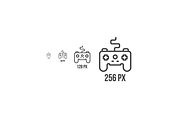 GAMER: icons and patterns, an Outline Icon by chewkotski (Thumbnail 3 of 6)