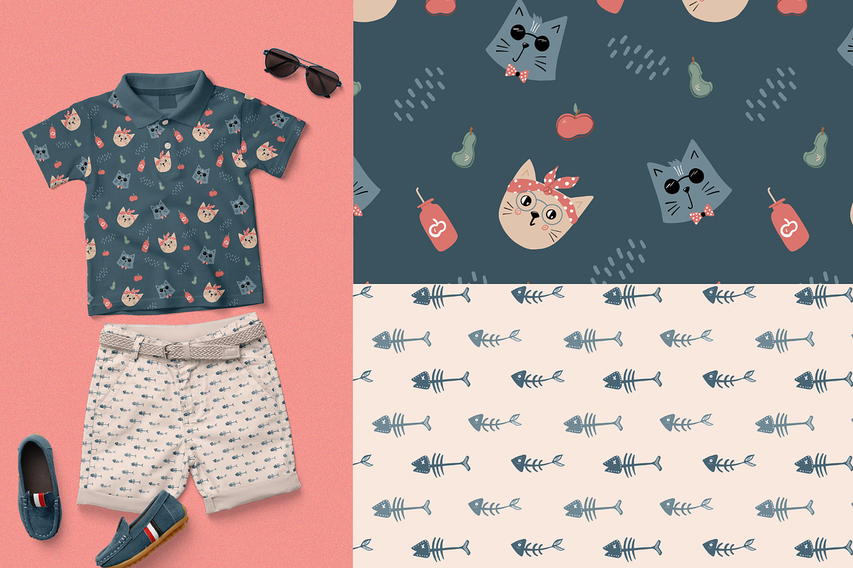Meow-tastic cats on vacation, an Animal Illustration by PenguinArtStudio (Photo 7 of 11)
