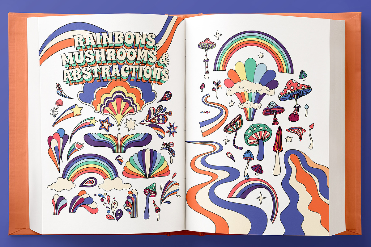 1971 • Retro Graphic Collection, a Decorative Illustration by Vintage Voyage Supply (Photo 7 of 13)