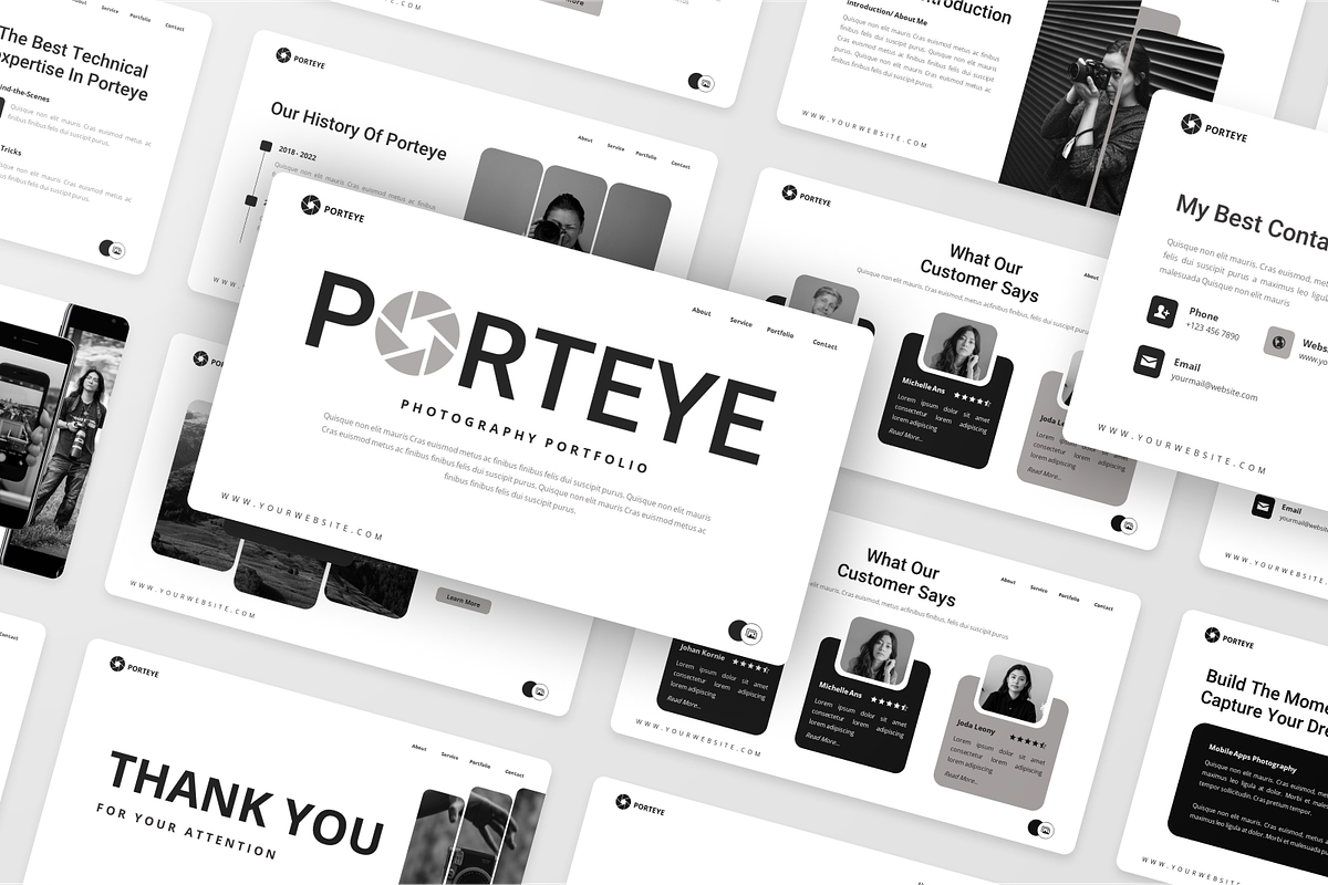 Photography Portfolio PowerPoint, a Presentation Template by Annora Studio (Photo 4 of 5)