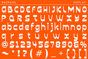 Barrage - Display Font