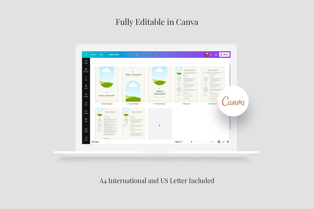 Resume for Esthetician Canva Design, a Resume Template by artbart (Photo 8 of 10)