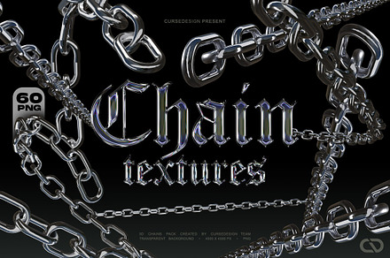 60 Chain Textures Pack [8K], a Texture Graphic by Cursedesign