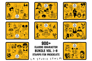 Bundle 1 Classic Character-Stamp Set