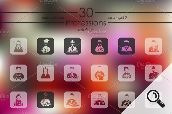 30 Professions Icons