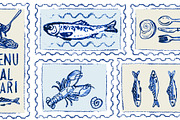 Hand drawn Amalfi coast postage, a Food Illustration by Zimages (Thumbnail 2 of 3)