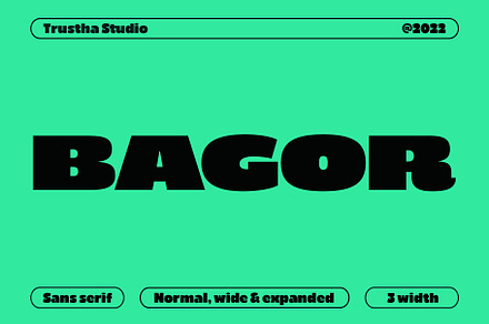 Bagor Font, a Sans Serif Font by trustha