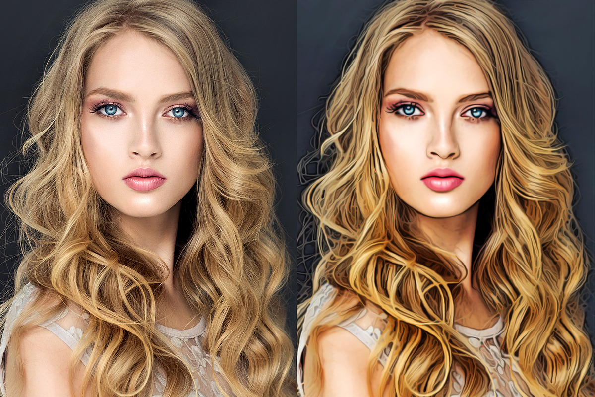 Sharp Painting Photoshop Action, an Action Add-On by CraftingStudio (Photo 2 of 4)