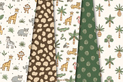 Jungle Safari Clipart and Patterns, a Pattern Graphic by Drafts n Doodles (Thumbnail 5 of 12)