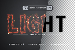 Red Glow - Editable Text Effect