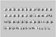 Isocube – Layered Isometric Font, a Font by Kevin Foley Fonts (Thumbnail 2 of 10)
