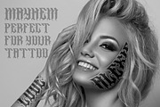 Mayhem, a Blackletter Font by Muntab_Art (Thumbnail 5 of 8)