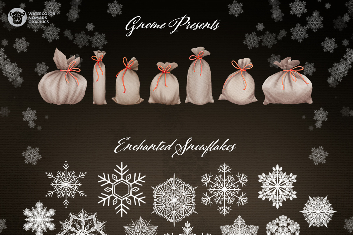 Christmas Carol Gnomes Clipart, an Illustration by Watercolor Nomads (Photo 4 of 8)