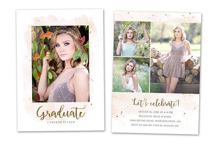 Graduation Card Template CG065, a Card Template by OtoStudio
