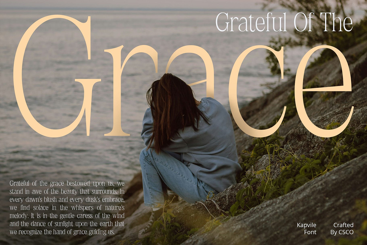 Kapvile – Elegant Font, a Serif Font by Craft Supply Co. (Photo 2 of 8)
