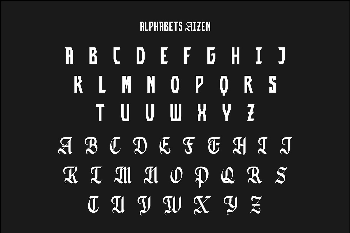 Aizen - Bold Condensed Display Font, a Sans Serif Font by WhymoreArt (Photo 9 of 11)