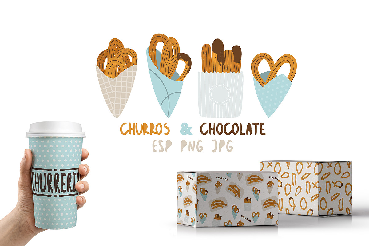 Chocolate and churros, an Object Graphic by Popova (Photo 1 of 4)