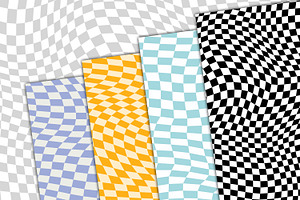 Groovy Checkered Background