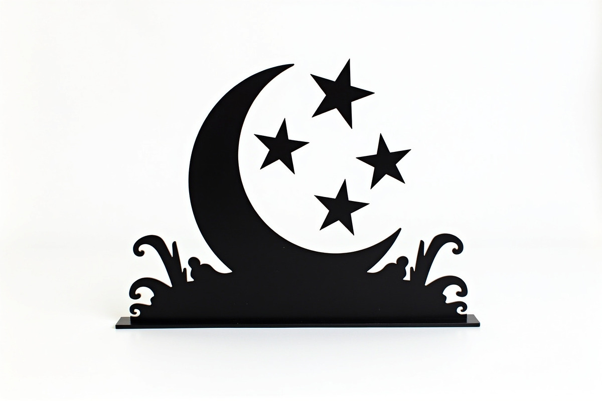Crescent Moons and Star Silhouette, an Illustration by Amazin_art (Photo 14 of 31)
