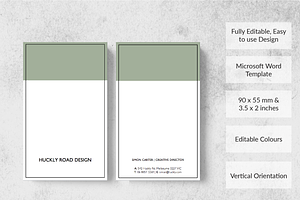 Huckly Business Card Template