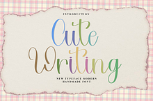 Cute Writing