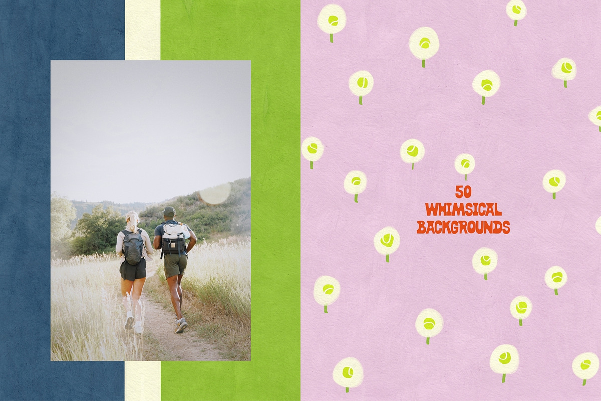 Tenniscore: 50 Whimsical Backgrounds, a Background Graphic by PaperJamLab (Photo 5 of 17)