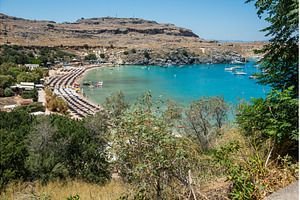 Lindos Greece, Scenic view of Lindos, an Architecture Photo by COLORFUL
