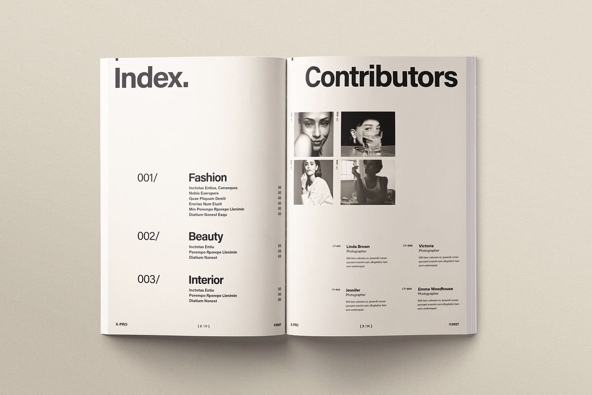 AURA | Minimal Magazine Template, a Magazine Template by ArtisanaAura (Photo 3 of 14)