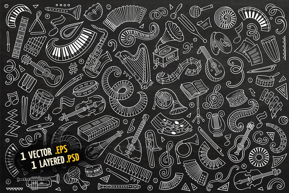 Classic Music Objects Set, an Object Graphic by BALABOLKA
