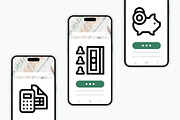 50 Economy and Finance Icons, an Outline Icon by Side Project (Thumbnail 5 of 7)