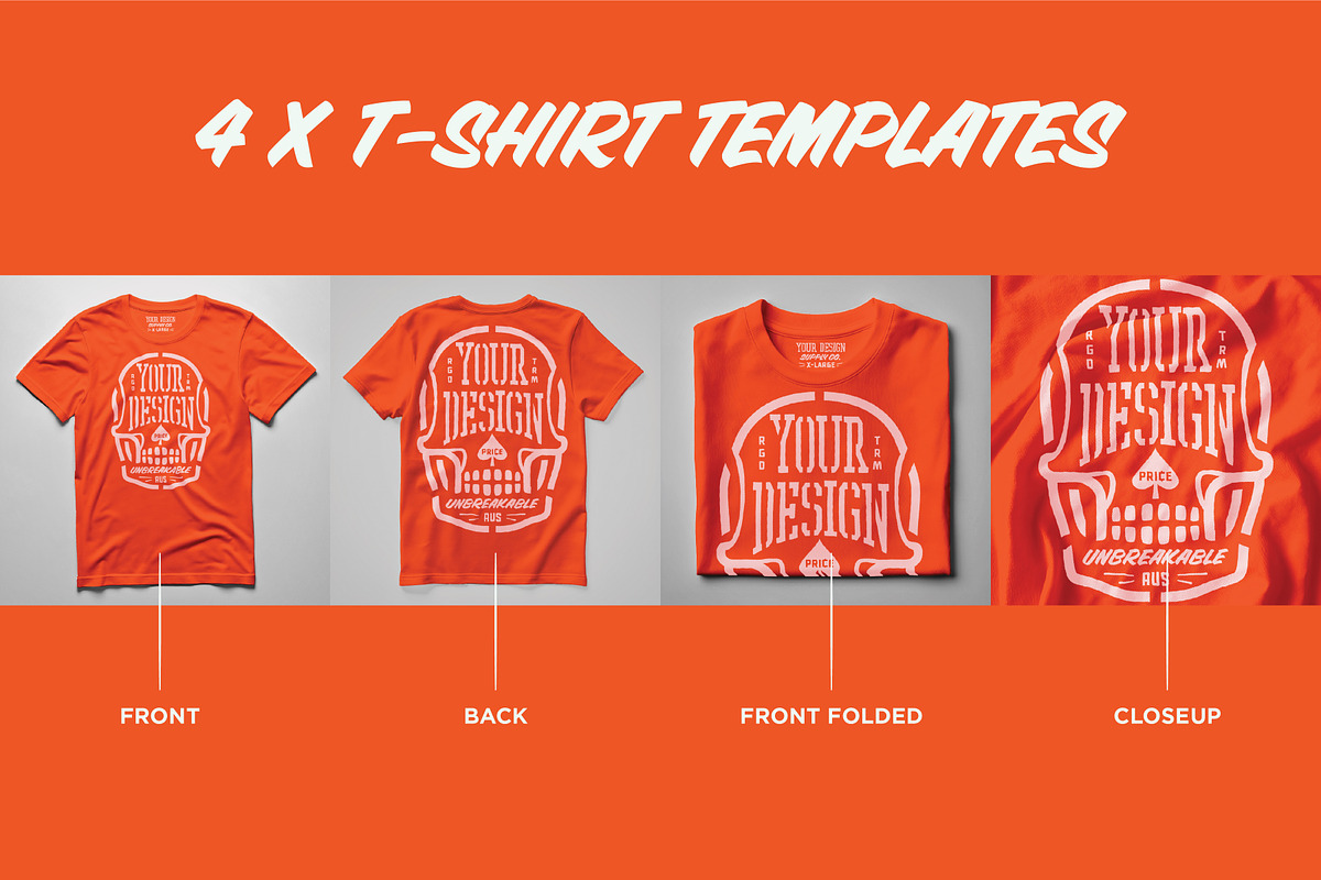 Photoshop T-Shirt Templates, a Shirt Mockup by Price Foundry (Photo 6 of 7)