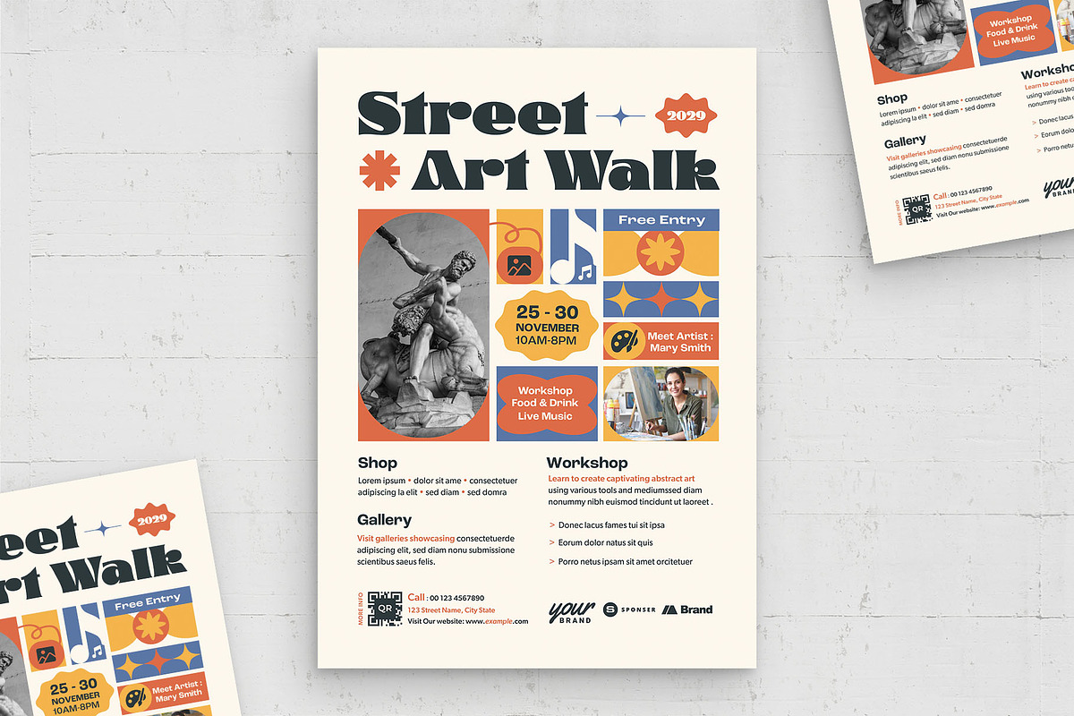 Creative Event Poster Template, a Poster Template by BrandPacks