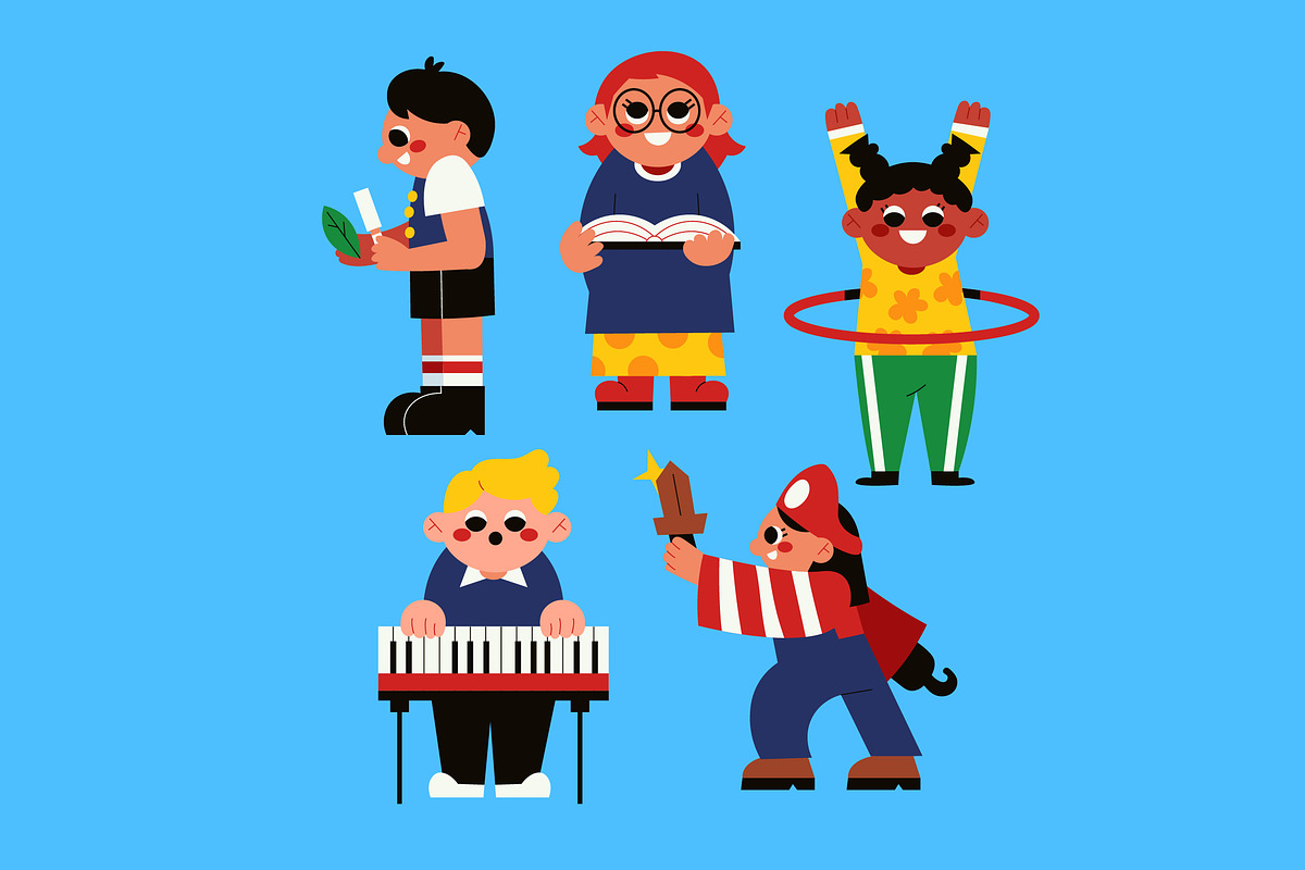 After School Program Activity, an Education Illustration by graphicook