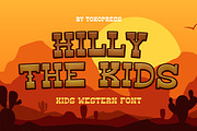 Hilly The Kids - Gaming western font, a Serif Font by TokoPress (Thumbnail 1 of 10)