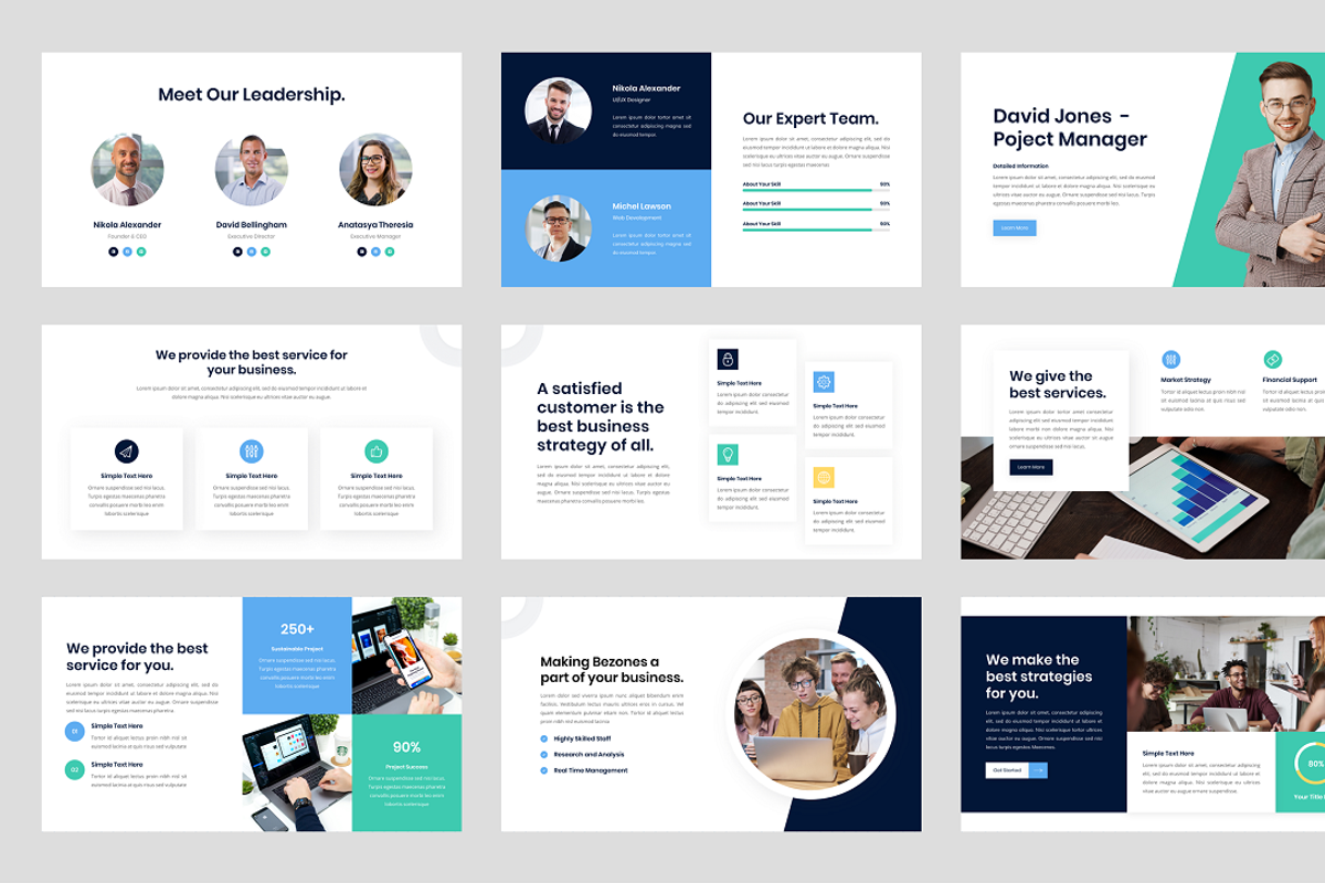 Company Business PowerPoint, a Presentation Template by Biwarastudio (Photo 3 of 5)
