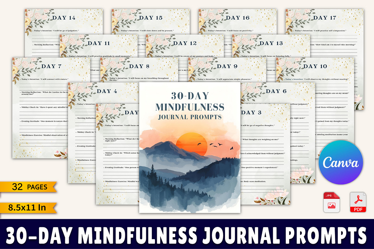 The 30-Day Mindfulness Journal