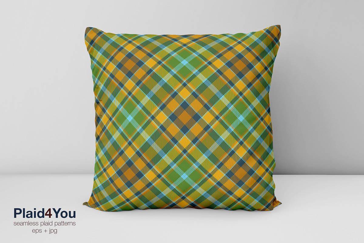 #89 Plaid Pattern in Nature Green, a Pattern Graphic by Plaid4You (Photo 5 of 9)