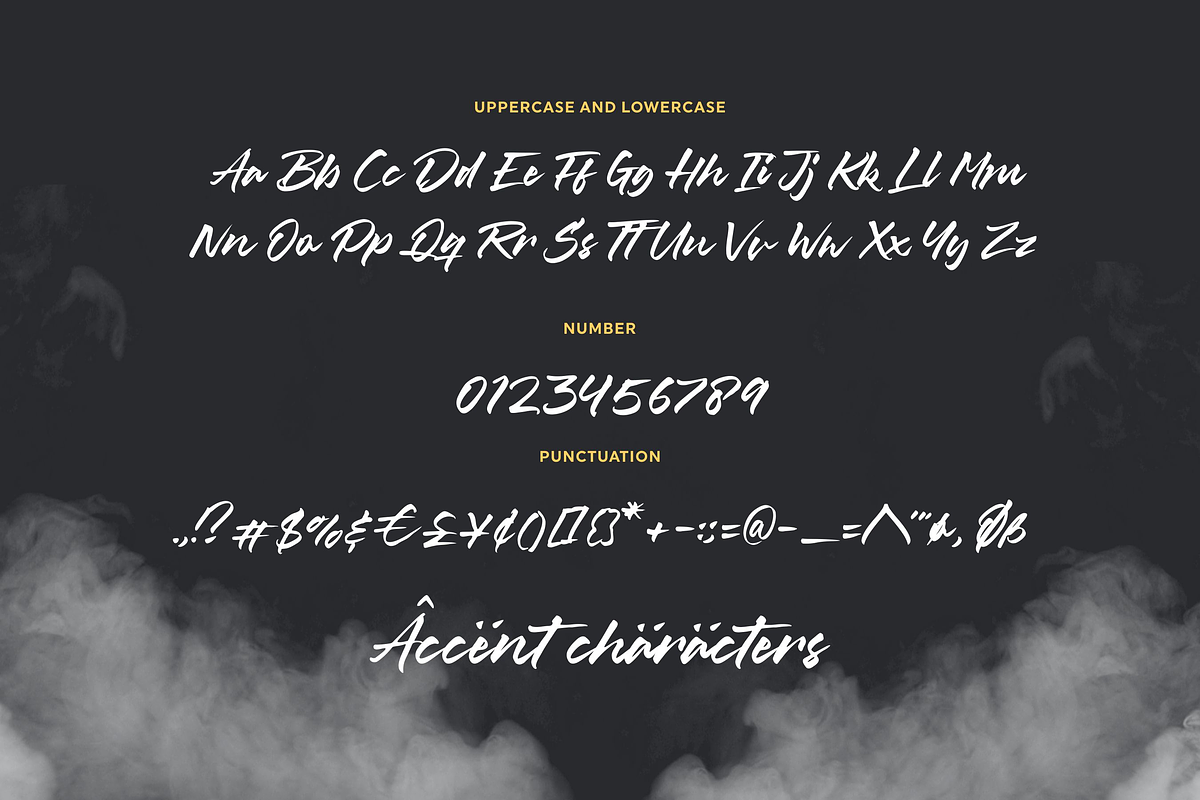 Misty Black - Stylish Script Font, a Script Font by Balpirick Studio (Photo 6 of 7)