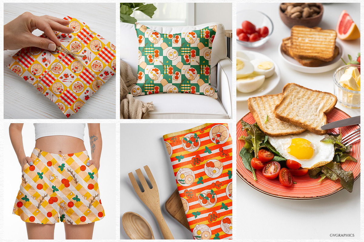 Summer Breakfast Collection, a Pattern Graphic by GVGraphics (Photo 11 of 14)