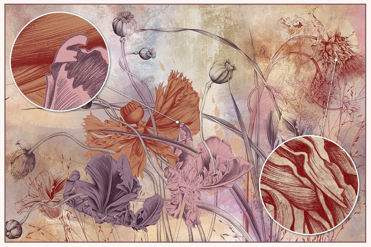 Fresco collection Flower symphony, a Wallpaper Graphic by Natalia0307 (Photo 3 of 14)