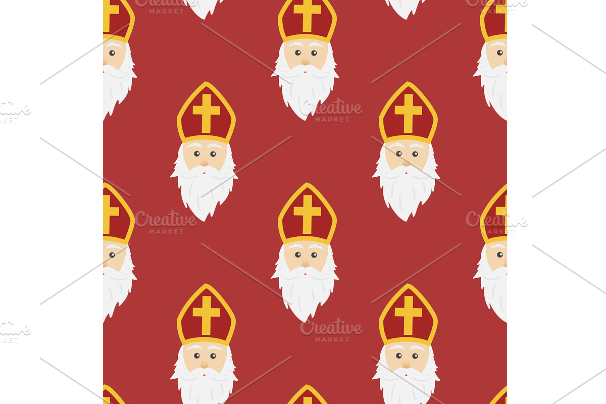 Dutch holiday Sinterklaas background, a Pattern Graphic by Iryna Melnyk Photography