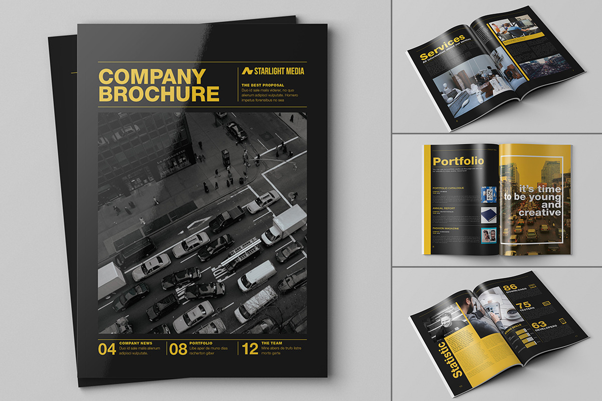 20 Creative Brochures - Mega Bundle, a Brochure Template by Kovalski (Photo 15 of 21)