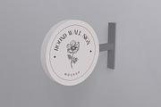 Round Wall Sign Mockup, an Advertising Mockup by xavier_studio (Thumbnail 5 of 5)