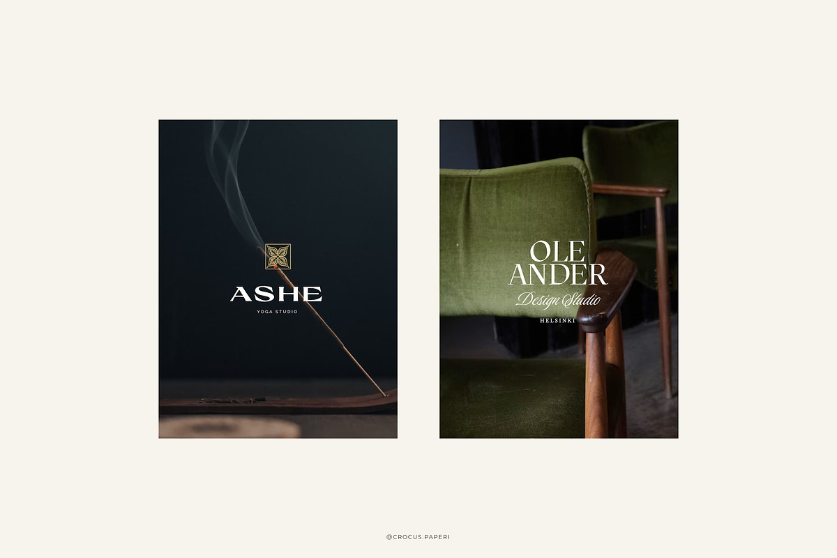 LUXURY Logos & Business Cards, a Branding & Logo Template by Crocus Paperi (Photo 4 of 17)