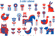 Folk Art Seamless Collection, a Background Graphic by Petite Lily (Thumbnail 2 of 8)