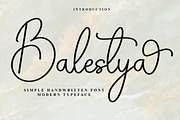 Balestya, a Handwritten Font by InermediaSTUDIO (Thumbnail 1 of 7)