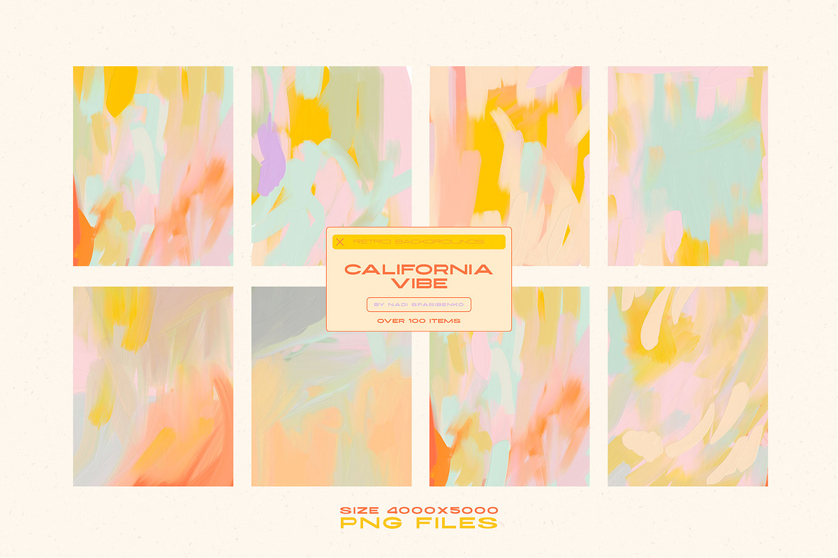 California - Acrylic Retro Textures, a Wallpaper Graphic by nadispasibenko (Photo 7 of 22)